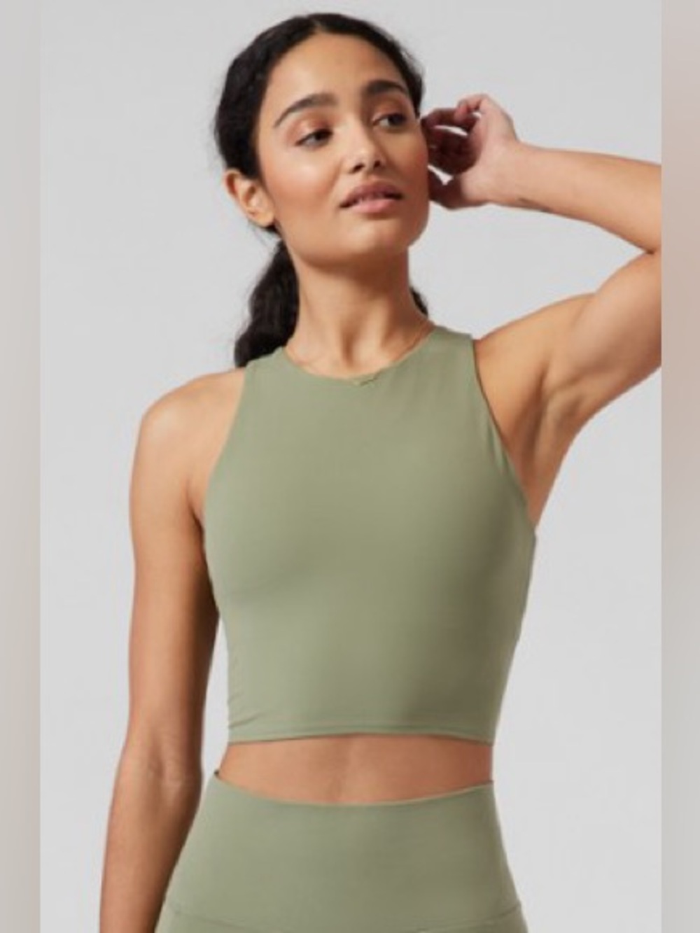 Athleta Conscious Crop Bra | Green | Size M
